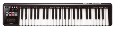 Roland A 49 BK/WH MIDI Keyboard Controller 