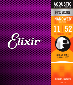 Elixir Set snaren Nanoweb Brons Custom Light 11027