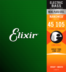 Elixir Set bassnaren Nanoweb Medium 14077
