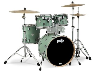 PDP by DW Concept Maple 4 Pc Shell Set Satin Seafoam 20