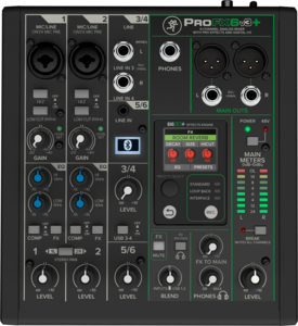 Mackie ProFX6v3+  6 Kanaals Mengpaneel
