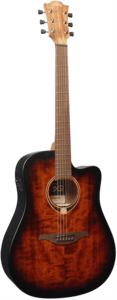 LAG T70DCE B&B Dreadnought Cutaway Electrisch Akoestische Gitaar Black & Brown