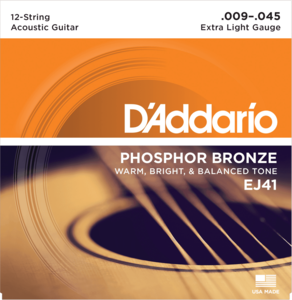 DAddario Set snaren EJ41 12 String Extra Light 9-45