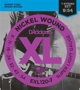 DAddario Set snaren EXL120 7 7 String Super Light 09-54