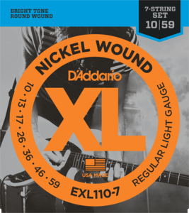 DAddario Set snaren EXL110 7 7 String Regular Light 10-59