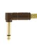 Fender Deluxe Series tweed instrumentkabels - haakse jack plug 18,6 ft._