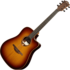 LAG T118DCE BRS Dreadnought Cutaway Electrisch Akoestische Gitaar_